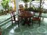 coin repas sur la terrasse ext�rieur