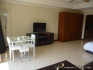 The dining area, television